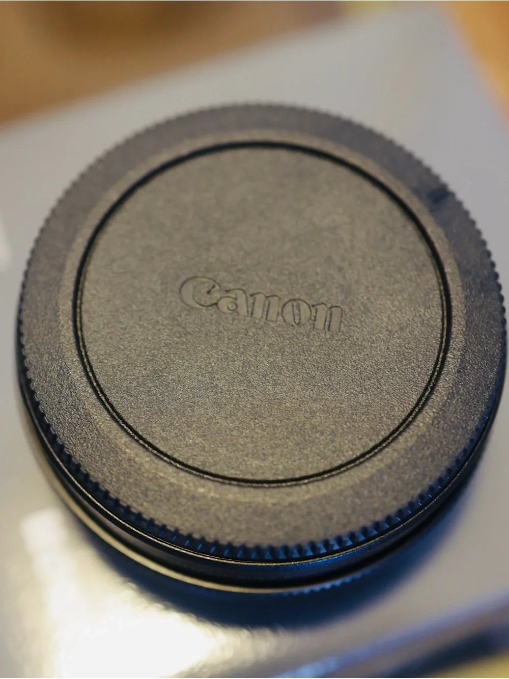 Canon Black EF-EOS R Mount Adapter with Knurled Control Ring